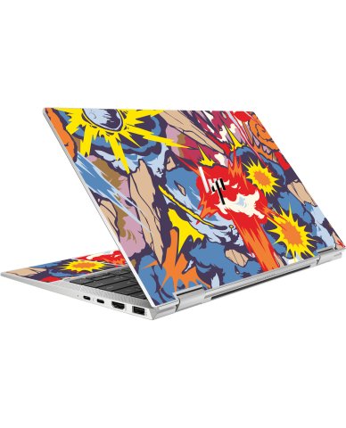 HP EliteBook X360 1030 G8 COMIC EXPLOSIONS Laptop Skin
