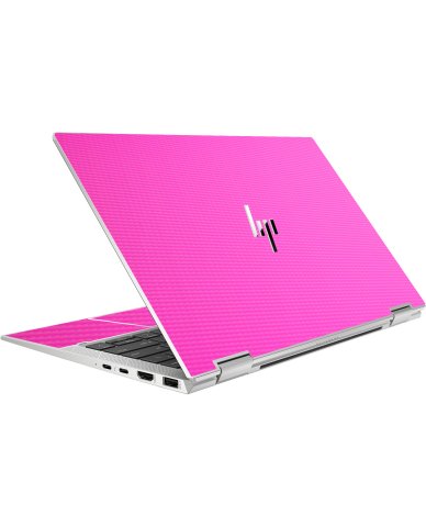 HP EliteBook X360 1030 G8 PINK CARBON FIBER Laptop Skin