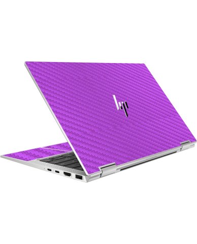 HP EliteBook X360 1030 G8 PURPLE CARBON FIBER Laptop Skin
