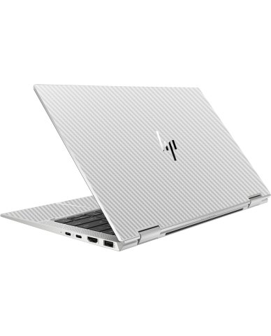 HP EliteBook X360 1030 G8 WHITE CARBON FIBER Laptop Skin