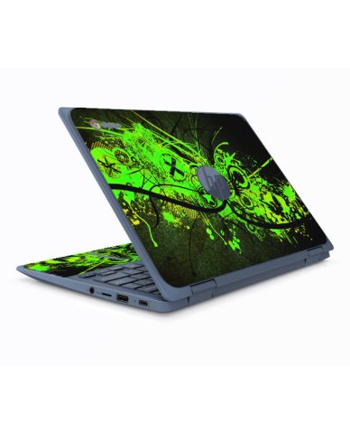 HP ProBook X360 11 G3 EE GRAFFITI GREEN Laptop Skin