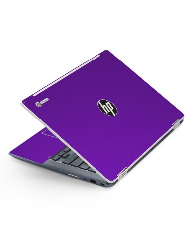 HP Chromebook X360 14 G1 CHROME PURPLE Laptop Skin
