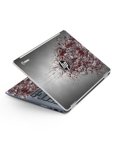HP Chromebook X360 14 G1 TRIBAL GRUNGE Laptop Skin