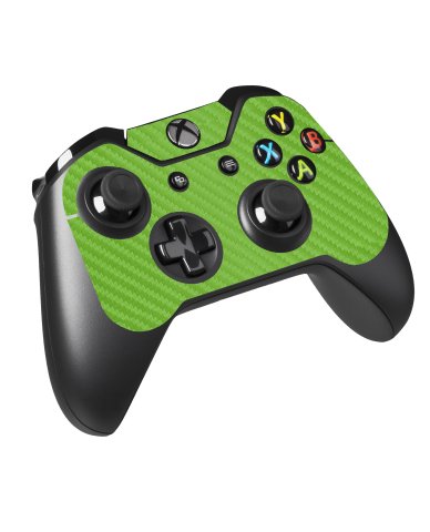 Microsoft Xbox One X GREEN CARBON FIBER Laptop Skin