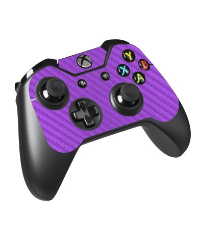 Microsoft Xbox One X PURPLE CARBON FIBER Laptop Skin