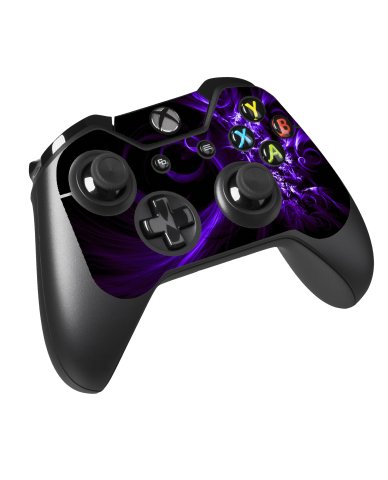 Microsoft Xbox One X PURPLE SPIRAL Laptop Skin