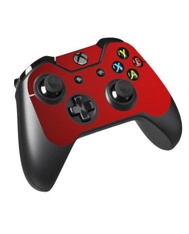 Microsoft Xbox One X RED CARBON FIBER Console Skin