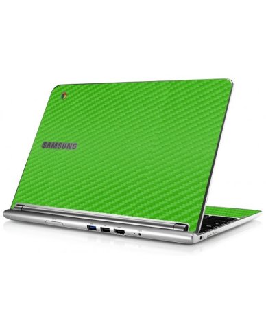 Samsung Chromebook XE303C12 GREEN CARBON FIBER Skin
