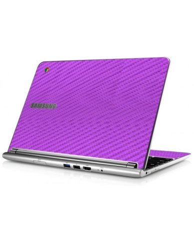 Samsung Chromebook XE303C12 PURPLE CARBON FIBER Skin