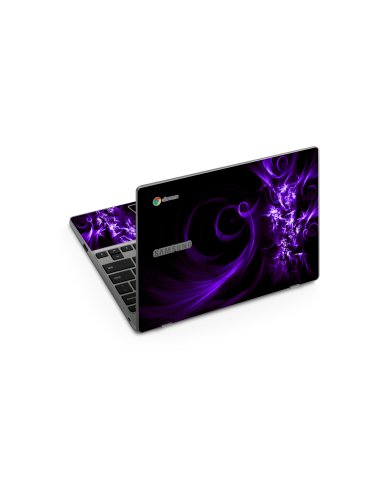 Samsung Chromebook XE310XBA PURPLE SPIRAL Laptop Skin