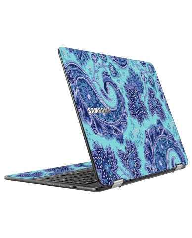 Samsung Chromebook XE550C22 BLUE TEAL PAISLEY Laptop Skin