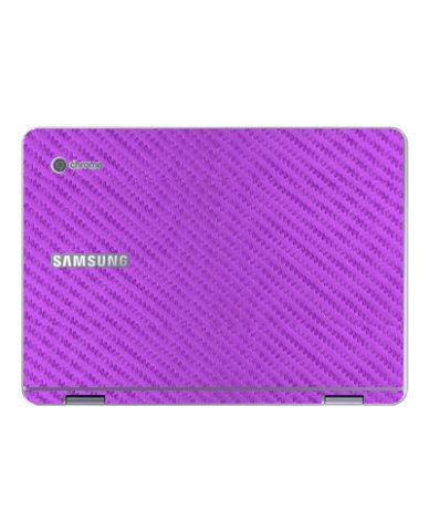 Samsung Chromebook XE525QBB PURPLE CARBON FIBER Laptop Skin