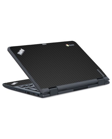 IBM/Lenovo Chromebook Yoga 11E G2 BLACK CARBON FIBER Laptop Skin