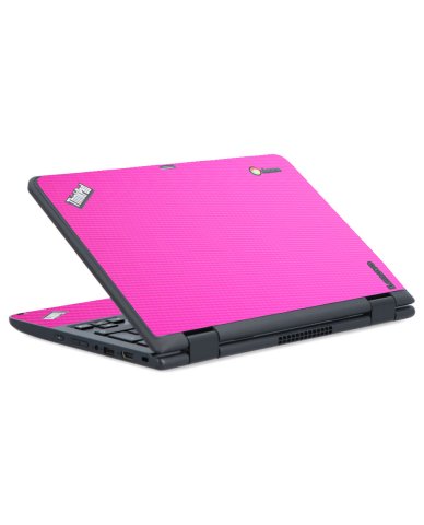 IBM/Lenovo Chromebook Yoga 11E G2 PINK CARBON FIBER Laptop Skin