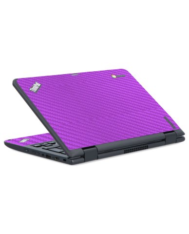 IBM/Lenovo Chromebook Yoga 11E G2 PURPLE CARBON FIBER Laptop Skin