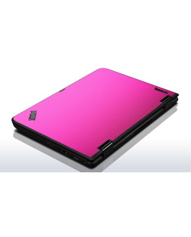 IBM/Lenovo 11e Chromebook PINK CARBON FIBER Laptop Skin