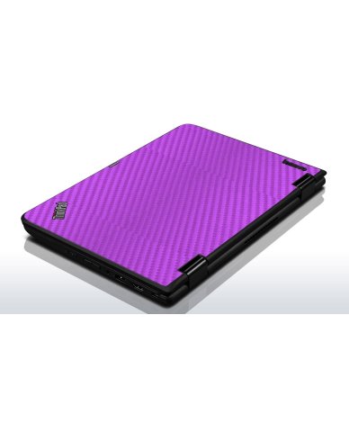 IBM/Lenovo 11e Chromebook PURPLE CARBON FIBER Laptop Skin
