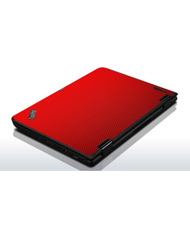 IBM/Lenovo 11e Chromebook RED CARBON FIBER Laptop Skin