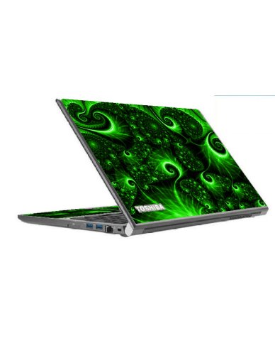 Toshiba Tecra Z50-A GREEN SWIRLS Laptop Skin