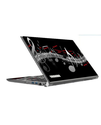 Toshiba Tecra Z50-A MUSIC NOTES Laptop Skin