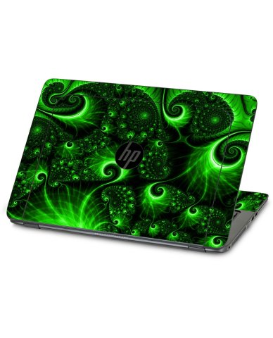 HP ZBook 15U G3 GREEN SWIRLS Laptop Skin