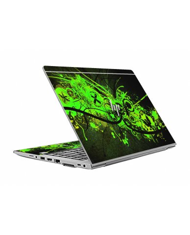 HP ZBook 14U G5 GRAFFITI GREEN Laptop Skin