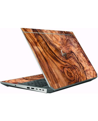 HP ZBook 15 G5 OLIVE WOOD Laptop Skin