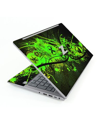 HP ZBook 15 Power G7 Mobile Workstation GRAFFITI GREEN Laptop Skin