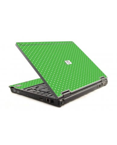 Kelly Green Polka HP Compaq 6910P Laptop Skin