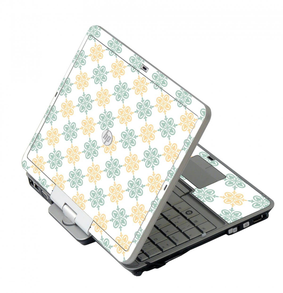 Yellow Green Flowers HP 2760P Laptop Skin