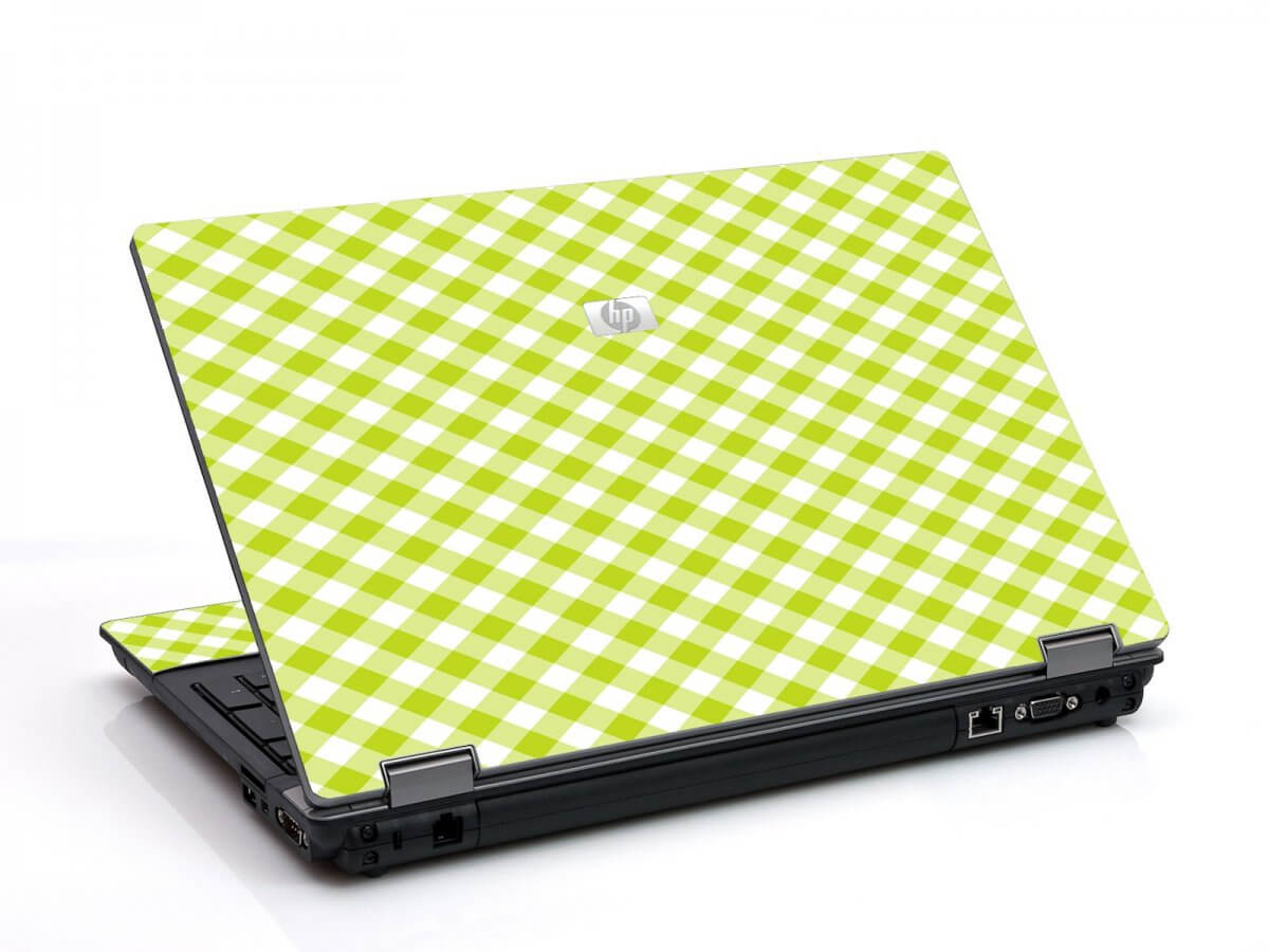 Green Checkered 6530B Laptop Skin