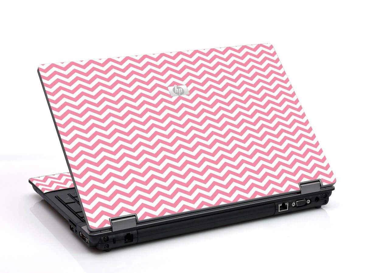 Pink Chevron Waves 6530B Laptop Skin