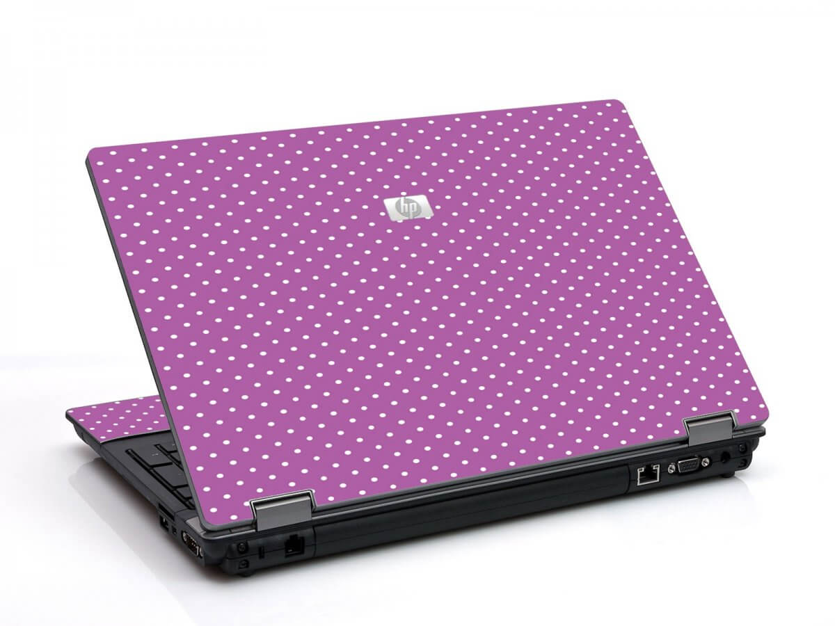 Purple Polka Dot 6730B Laptop Skin