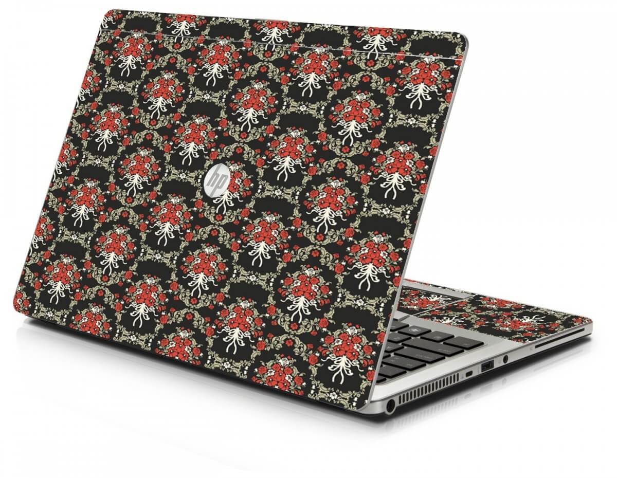 Flower Black Versailles HP 9470M Laptop Skin