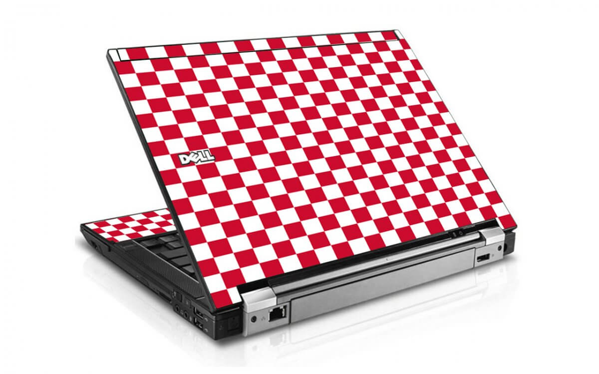 Red Check Dell E4300 Laptop Skin