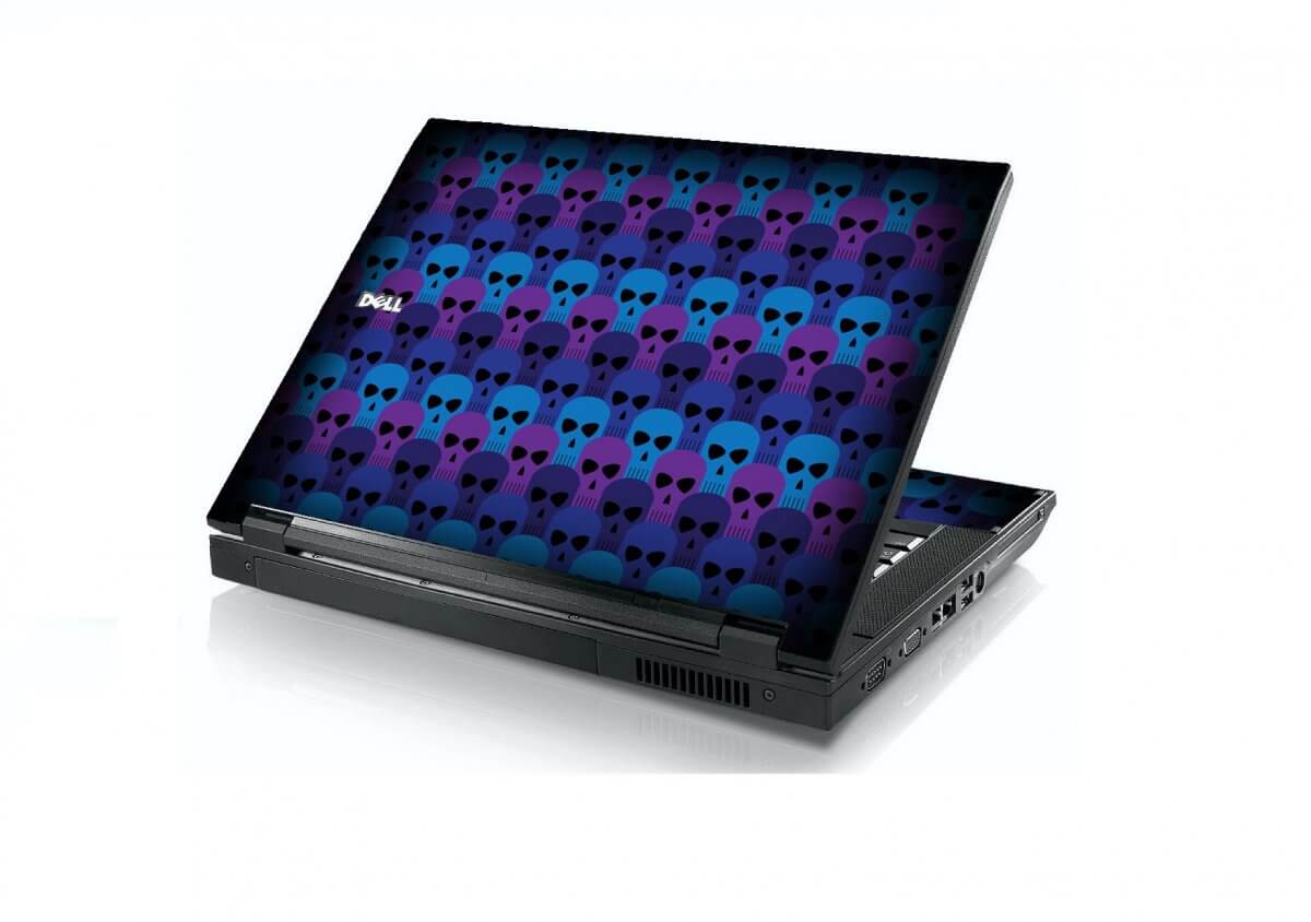 Blue Skulls Dell E5400 Laptop Skin