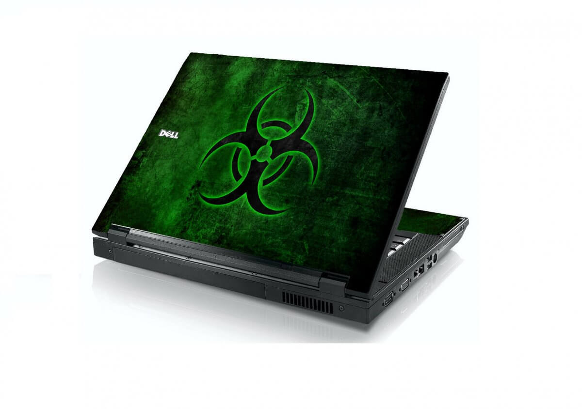 Green Biohazard Dell E5400 Laptop Skin