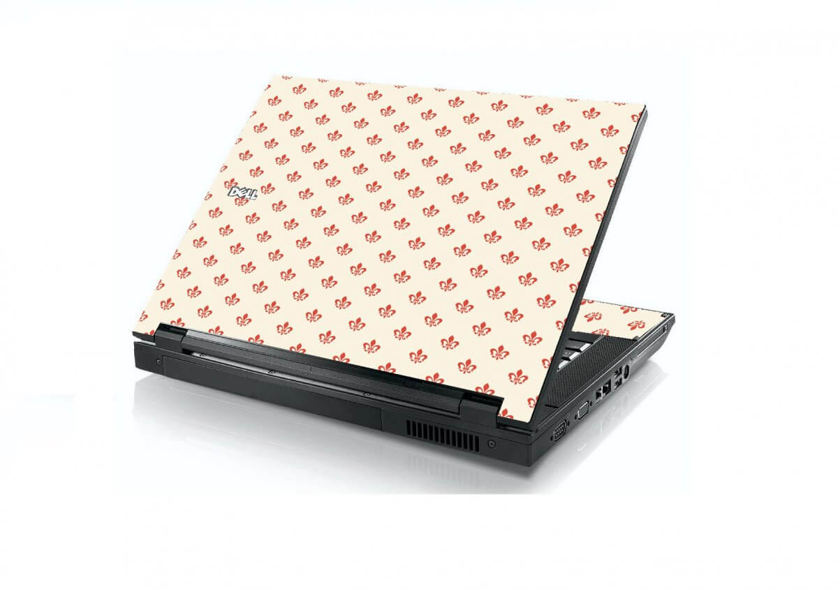 White And Pink Versaillse Dell E5400 Laptop Skin