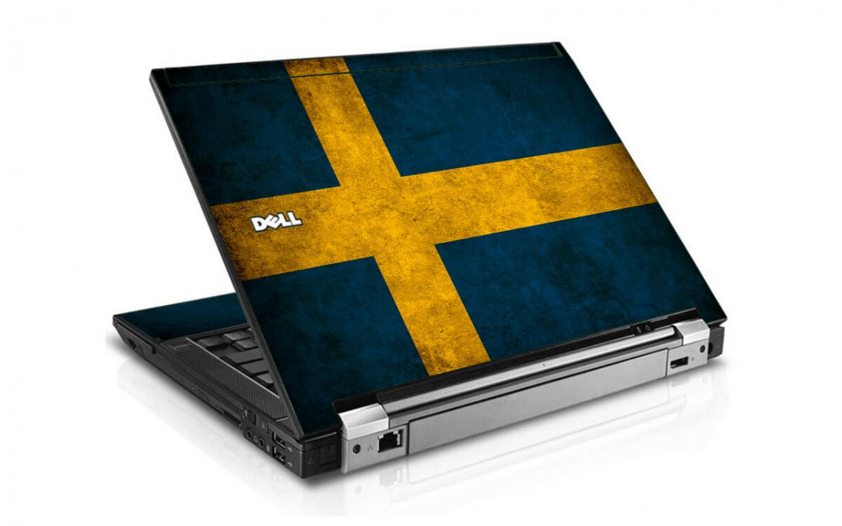 Swedish Flag Dell E6400 Laptop Skin