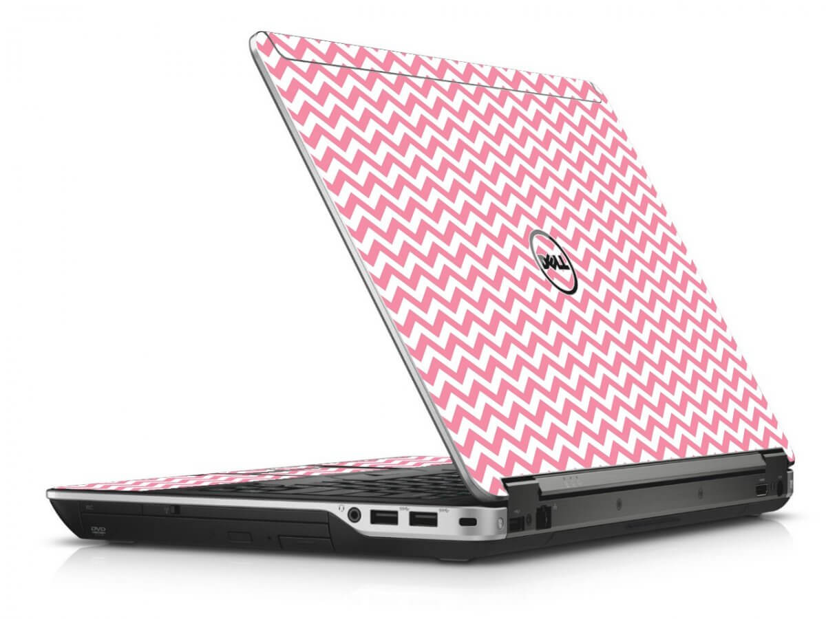 Pink Chevron Waves Dell E6440 Laptop Skin