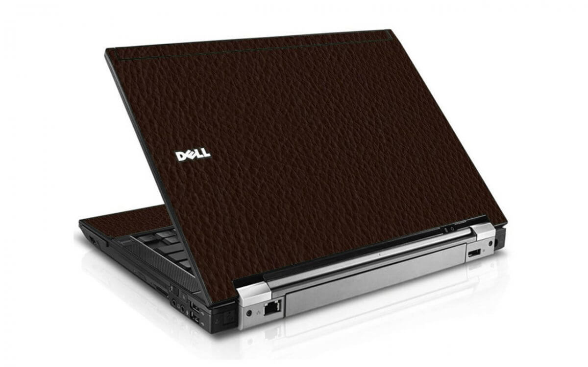 Brown Leather Dell E6500 Laptop Skin