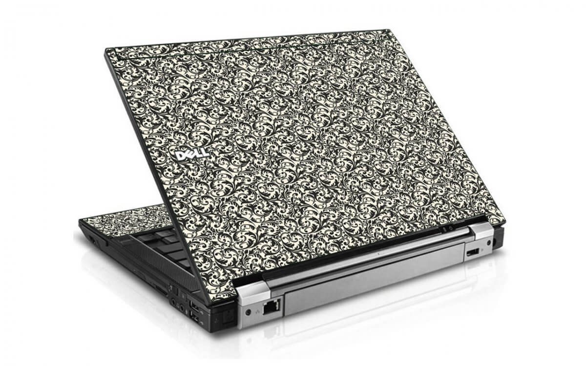 Black Versailles Dell E6510 Laptop Skin