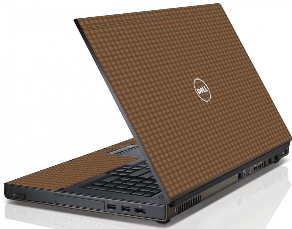 Dark Gingham  Dell M6600 Laptop Skin