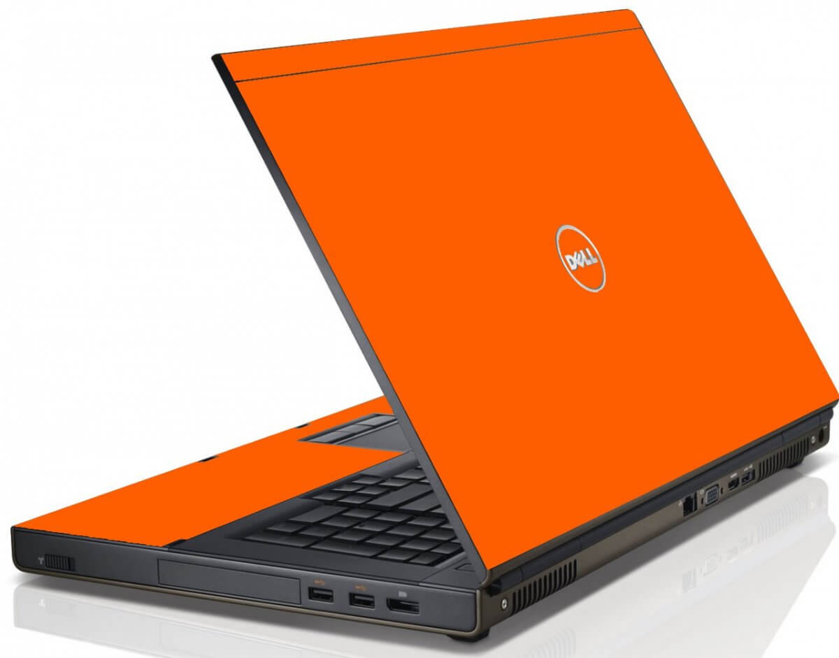 Orange Dell M6600 Laptop Skin
