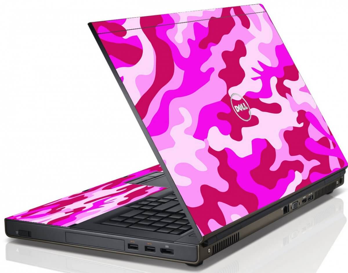 Pink Camo Dell M6600 Laptop Skin