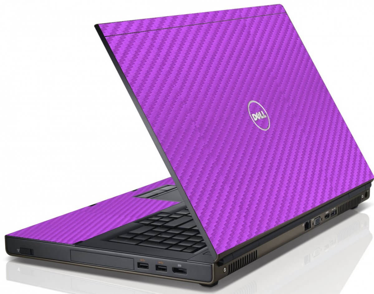 Purple Carbon Fiber Dell M6600 Laptop Skin