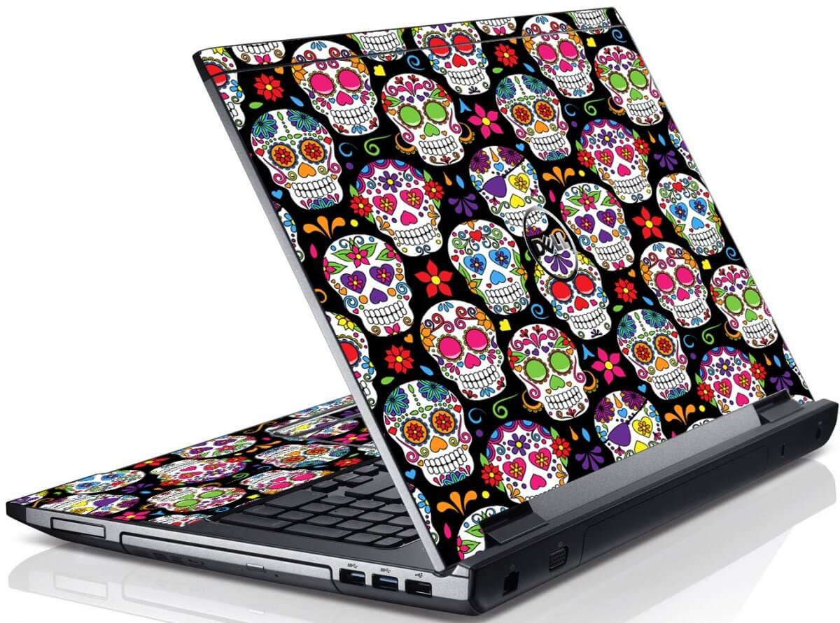 Sugar Skulls Seven Dell V3550 Laptop Skin