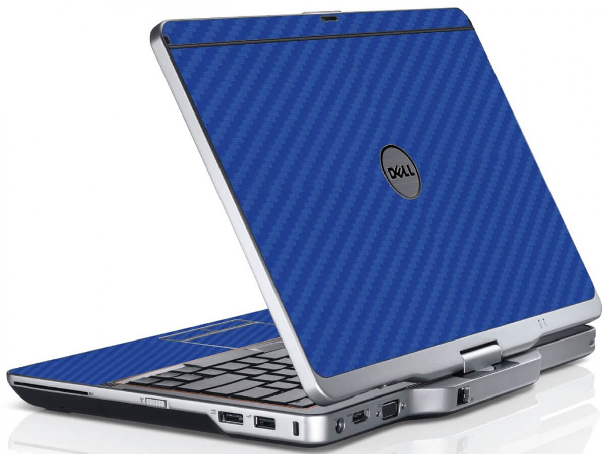 Blue Carbon Fiber Dell XT3 Laptop Skin