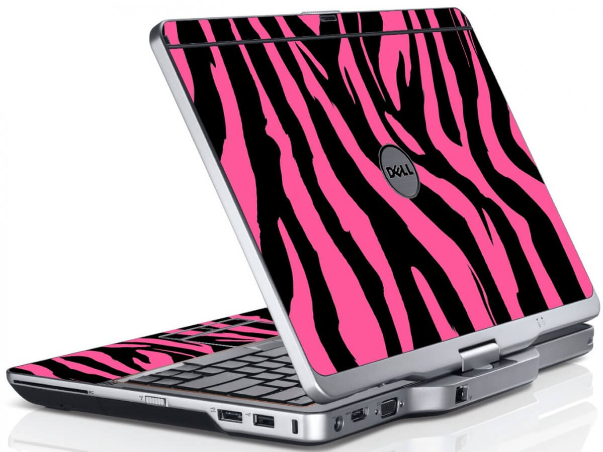 Pink Zebra Dell XT3 Laptop Skin