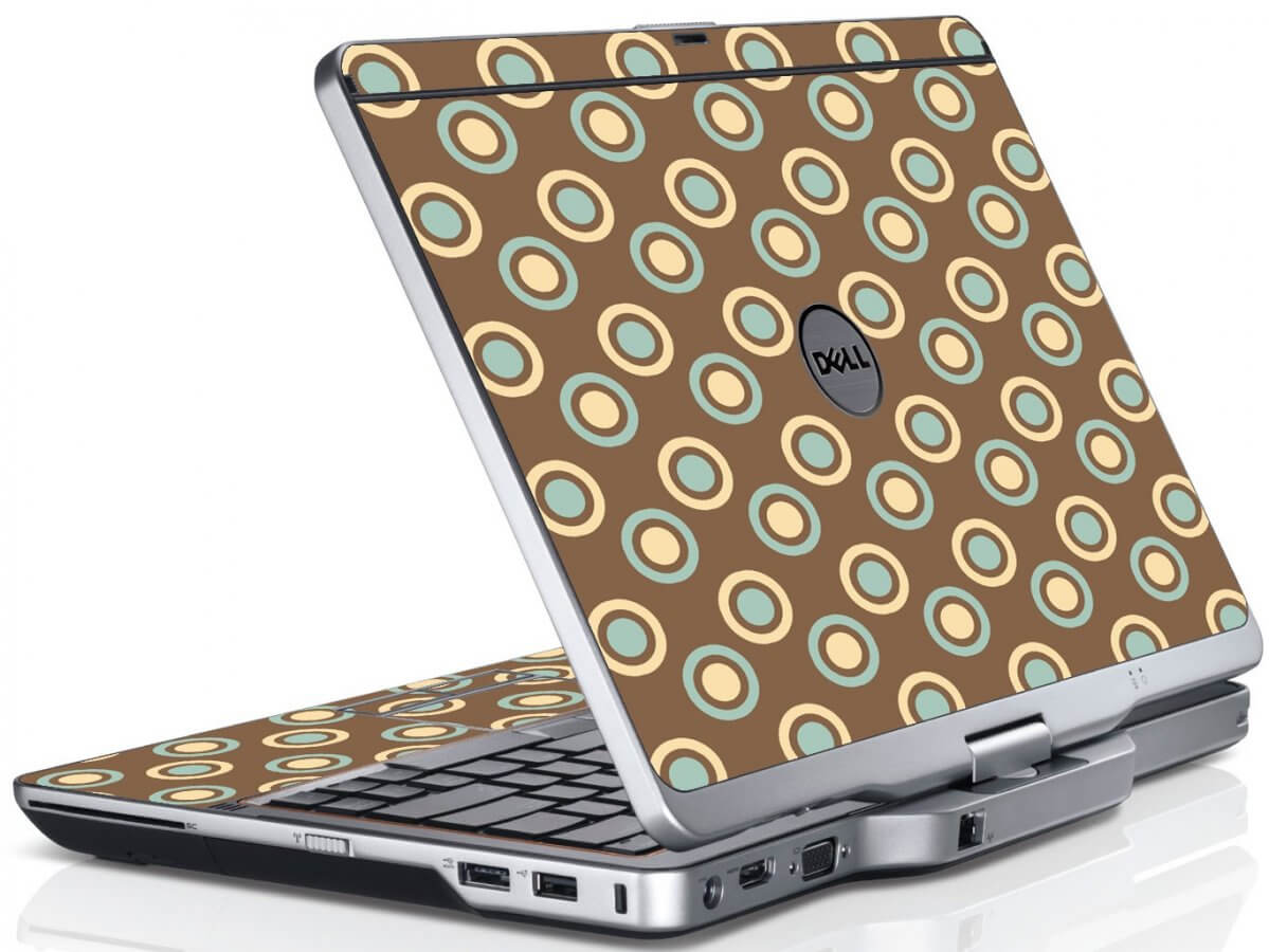 Retro Polka Dot Dell XT3 Laptop Skin